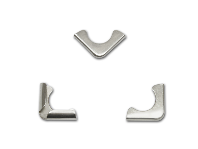 be_n_pf16_2-5 Buchecken, vernickelt, 16 x 16 mm, Fassung 2,5 mm