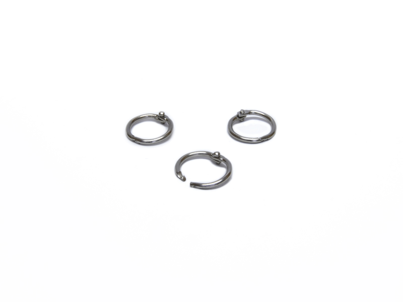 Heftringe 14 mm, vernickelt