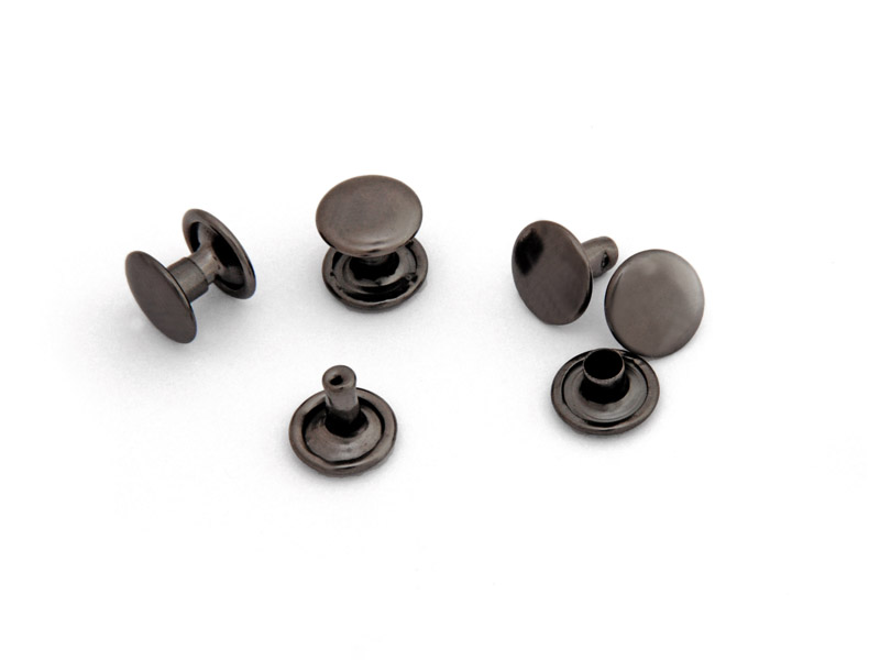 ni_h3_dk9_schw Doppelkopf-Hohlniete 2-teilig, H3, schwarz/braun