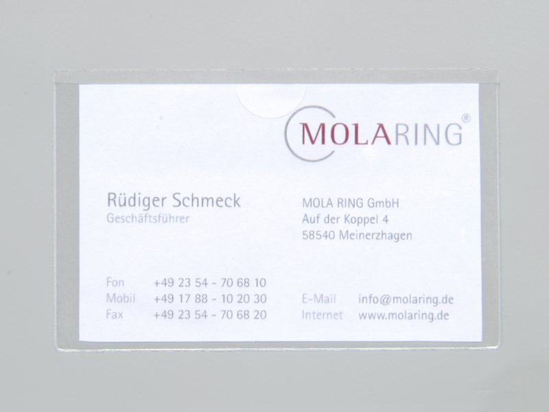 vkt_95_60_ld Visitenkartentaschen 95 x 60 mm mit Daumenstanzung, selbstklebend